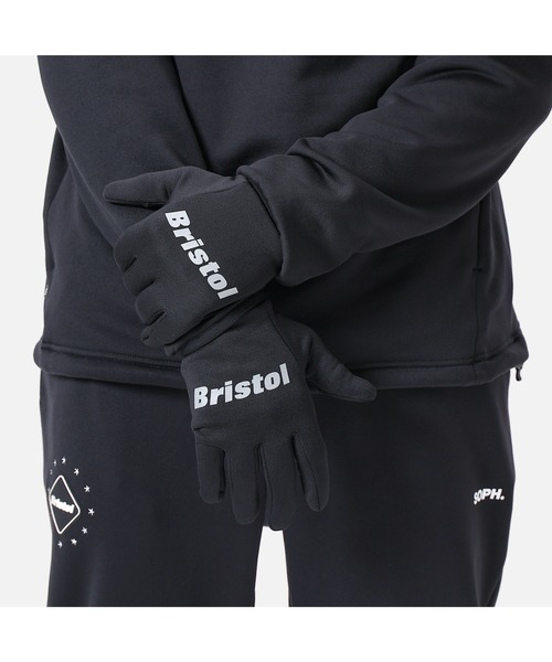 F.C.Real Bristol（エフシーレアルブリストル）の「POLARTEC FLEECE TOUCH GLOVES（手袋・メンズ・ネイビー/ブラック/グレー・FREE）」の4枚目の写真