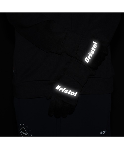 F.C.Real Bristol（エフシーレアルブリストル）の「POLARTEC FLEECE TOUCH GLOVES（手袋・メンズ・ネイビー/ブラック/グレー・FREE）」の7枚目の写真