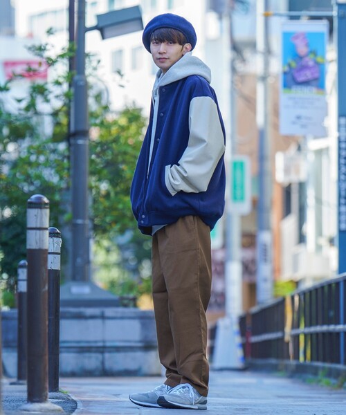 coen（コーエン）の「リラックスメルトンスタジャン（スタジャン・メンズ・グレー/ネイビー・MEDIUM/LARGE/X-LARGE/SMALL）」の18枚目の写真