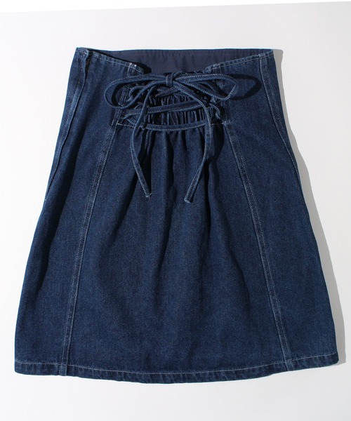 one way（ワンウェイ）の「ハイウエスト台形スカート（スカート・レディース・ホワイト/ブラック/ブルー・FREE/M/S）」の6枚目の写真