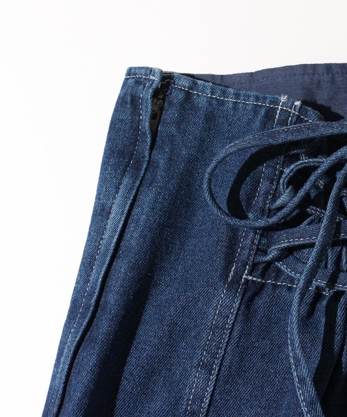 one way（ワンウェイ）の「ハイウエスト台形スカート（スカート・レディース・ホワイト/ブラック/ブルー・FREE/M/S）」の5枚目の写真