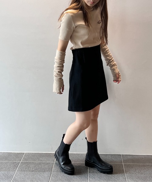 one way（ワンウェイ）の「ハイウエスト台形スカート（スカート・レディース・ホワイト/ブラック/ブルー・FREE/M/S）」の17枚目の写真