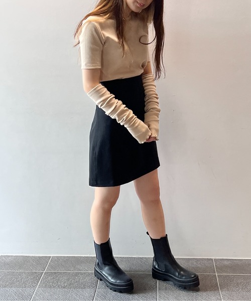 one way（ワンウェイ）の「ハイウエスト台形スカート（スカート・レディース・ホワイト/ブラック/ブルー・FREE/M/S）」の16枚目の写真