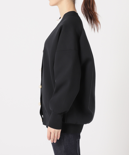 IENA（イエナ）の「パールボタン ミラノリブVネックカーディガン