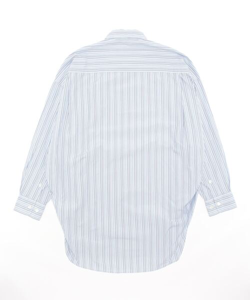 GYMPHLEX(ジムフレックス)の「Gymphlex | レギュラーカラー ワイドシャツ STRIPE WOMEN(シャツ/ブラウス・レディース・ブルー系その他5/グリーン系その他/ブルー系その他・12)」の4枚目の写真