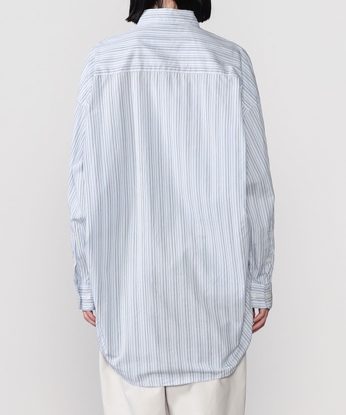 GYMPHLEX(ジムフレックス)の「Gymphlex | レギュラーカラー ワイドシャツ STRIPE WOMEN(シャツ/ブラウス・レディース・ブルー系その他5/グリーン系その他/ブルー系その他・12)」の8枚目の写真