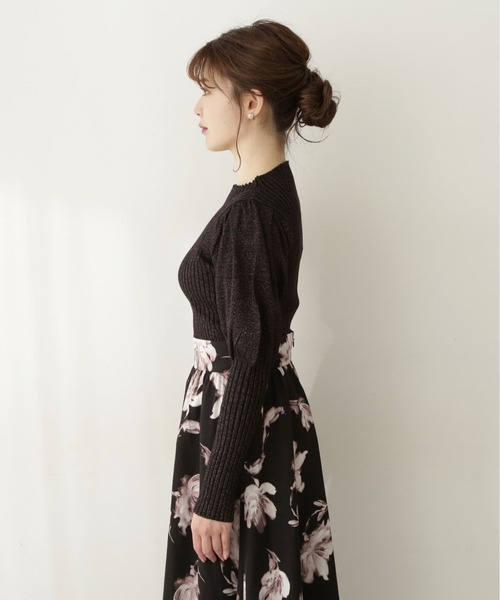 PROPORTION BODY DRESSING（プロポーションボディドレッシング）の「＜Ｅ＞ラメリブパフスリーブニット / 1212275901（ニット/セーター・レディース・ブラック/オフホワイト/ブラウン系その他・FREE）」の10枚目の写真