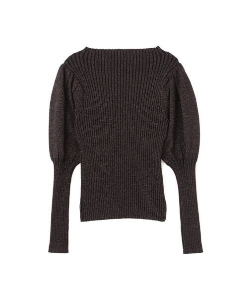 PROPORTION BODY DRESSING（プロポーションボディドレッシング）の「＜Ｅ＞ラメリブパフスリーブニット / 1212275901（ニット/セーター・レディース・ブラック/オフホワイト/ブラウン系その他・FREE）」の16枚目の写真