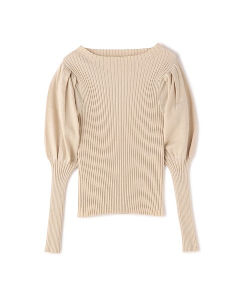 PROPORTION BODY DRESSING（プロポーションボディドレッシング）の「＜Ｅ＞ラメリブパフスリーブニット / 1212275901（ニット/セーター・レディース・ブラック/オフホワイト/ブラウン系その他・FREE）」の13枚目の写真