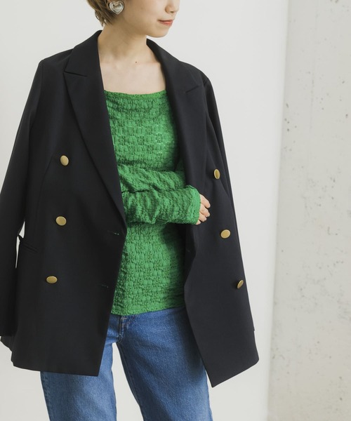 URBAN RESEARCH（アーバンリサーチ）の「スクエアネックレースカットソー（Tシャツ/カットソー・レディース・ブラック/オフホワイト/グリーン・FREE）」の17枚目の写真