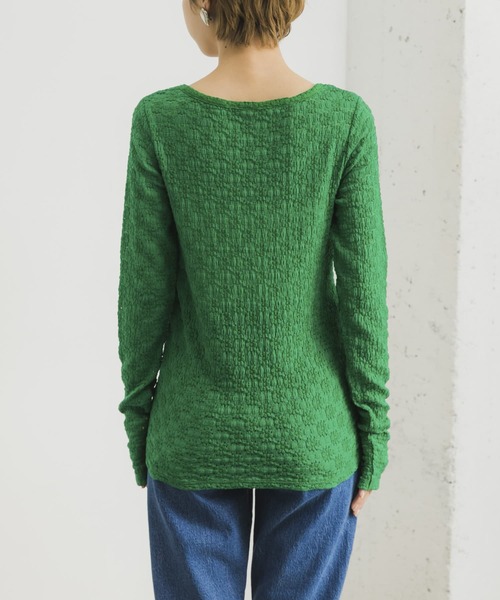 URBAN RESEARCH（アーバンリサーチ）の「スクエアネックレースカットソー（Tシャツ/カットソー・レディース・ブラック/オフホワイト/グリーン・FREE）」の21枚目の写真