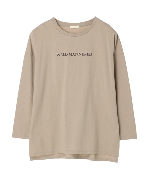 earth music&ecology（アースミュージックアンドエコロジー）の「刺繍ロゴロンT（Tシャツ/カットソー・レディース・ブラック/ベージュ/オフホワイト/ミント・FREE）」の14枚目の写真