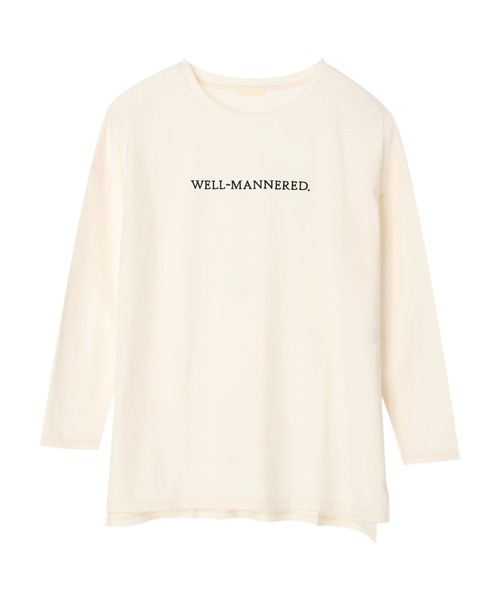 earth music&ecology（アースミュージックアンドエコロジー）の「刺繍ロゴロンT（Tシャツ/カットソー・レディース・ブラック/ベージュ/オフホワイト/ミント・FREE）」の22枚目の写真