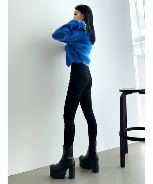 EMODA（エモダ）の「コンパクトニットカーディガン（カーディガン/ボレロ・レディース・ブラック/アイボリー/イエロー/ブルー・FREE）」の8枚目の写真