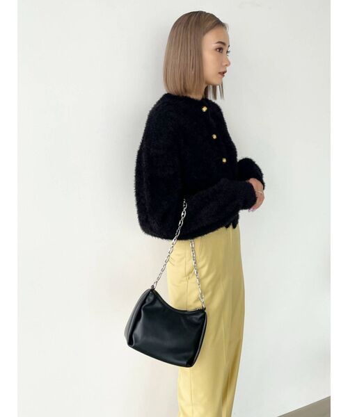 EMODA（エモダ）の「コンパクトニットカーディガン（カーディガン/ボレロ・レディース・ブラック/アイボリー/イエロー/ブルー・FREE）」の12枚目の写真