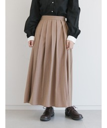 ehka sopo | チェックタックギャザースカート(スカート)