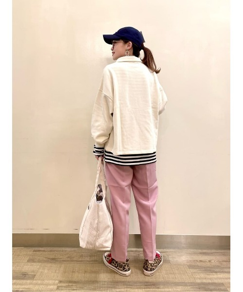 Champion（チャンピオン）の「【Champion】無地ハーフジップ（スウェット・レディース・ブラック/ホワイト/グリーン/グレー・L/M）」の18枚目の写真