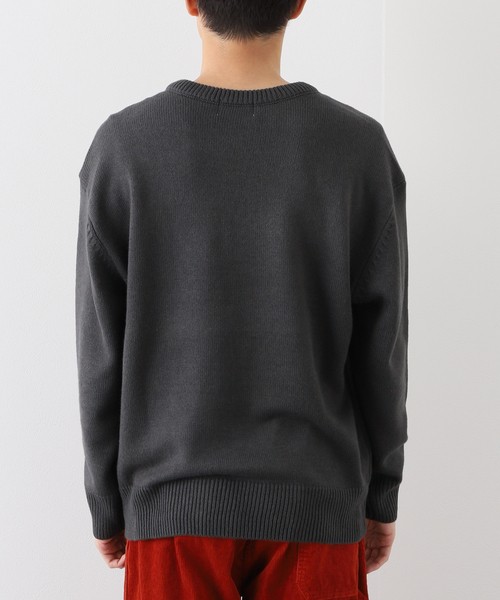 417 EDIFICE（フォーワンセブンエディフィス）の「417 インターシャニット（ニット/セーター・メンズ・チャコールグレー/ブラウン/アイボリー・MEDIUM/LARGE）」の7枚目の写真