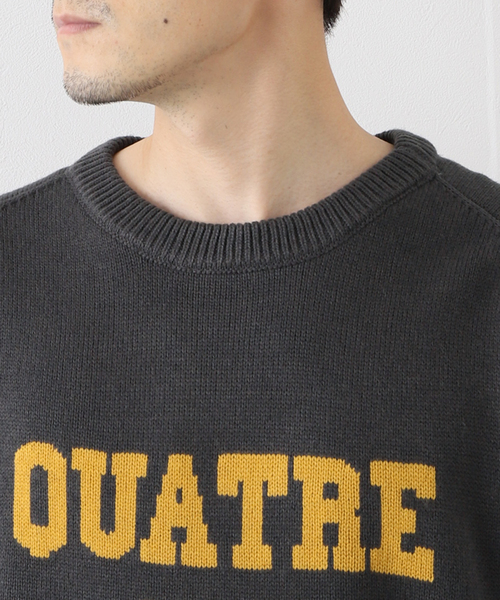 417 EDIFICE（フォーワンセブンエディフィス）の「417 インターシャニット（ニット/セーター・メンズ・チャコールグレー/ブラウン/アイボリー・MEDIUM/LARGE）」の8枚目の写真