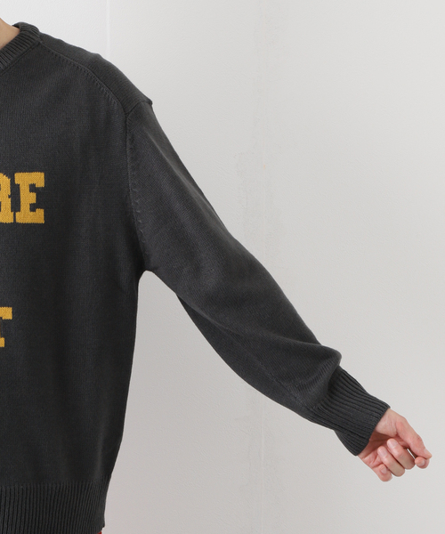 417 EDIFICE（フォーワンセブンエディフィス）の「417 インターシャニット（ニット/セーター・メンズ・チャコールグレー/ブラウン/アイボリー・MEDIUM/LARGE）」の10枚目の写真