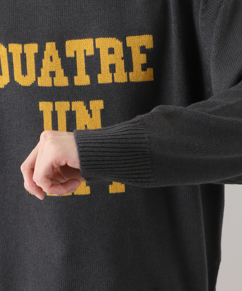 417 EDIFICE（フォーワンセブンエディフィス）の「417 インターシャニット（ニット/セーター・メンズ・チャコールグレー/ブラウン/アイボリー・MEDIUM/LARGE）」の11枚目の写真