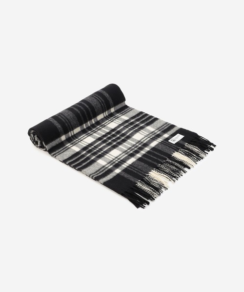 Johnstons of Elgin（ジョンストンズオブエルガン）の「Johnstons | カシミヤストール 190x70（ストール/ショール・レディース・ベージュ/ブラック/A/G/B/I/H/グレー/D/E/C/F/ダークネイビー・ONE/ONE SIZE）」の12枚目の写真