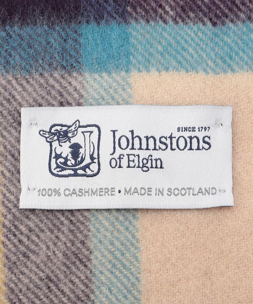 Johnstons of Elgin（ジョンストンズオブエルガン）の「Johnstons | カシミヤストール 190x70（ストール/ショール・レディース・ベージュ/ブラック/A/G/B/I/H/グレー/D/E/C/F/ダークネイビー・ONE/ONE SIZE）」の17枚目の写真