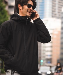 【BLUE STANDARD/ブルースタンダード】超撥水 耐水圧10,000mm 裏シャギーフリース使い 防風 ストレッチジャケット ナイロンジャケット マウンテンパーカー