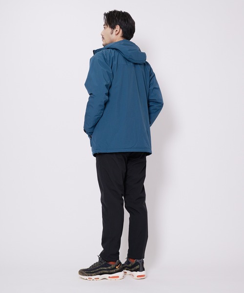 Blue Standard (ブルースタンダード)の「【BLUE STANDARD/ブルースタンダード】超撥水 耐水圧10,000mm 裏シャギーフリース使い 防風 ストレッチジャケット ナイロンジャケット マウンテンパーカー(マウンテンパーカー・メンズ・ターコイズブルー/杢グレー/ネイビー/ブラック・XX-LARGE/SMALL/MEDIUM/LARGE/X-LARGE)」の11枚目の写真