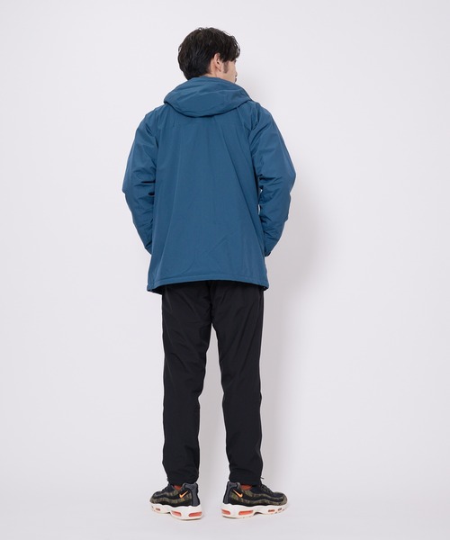 Blue Standard (ブルースタンダード)の「【BLUE STANDARD/ブルースタンダード】超撥水 耐水圧10,000mm 裏シャギーフリース使い 防風 ストレッチジャケット ナイロンジャケット マウンテンパーカー(マウンテンパーカー・メンズ・ターコイズブルー/杢グレー/ネイビー/ブラック・XX-LARGE/SMALL/MEDIUM/LARGE/X-LARGE)」の12枚目の写真