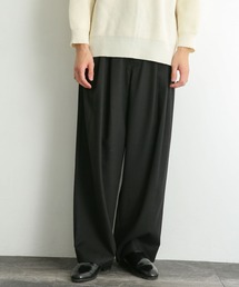 SENSE OF PLACE by URBAN RESEARCH | 『イージーケア』ウールライクキモウボリュームワイドパンツ(スラックス)