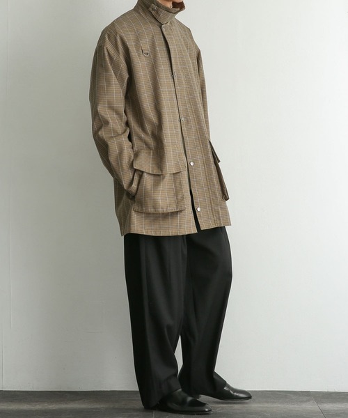 SENSE OF PLACE by URBAN RESEARCH（センスオブプレイスバイアーバンリサーチ）の「『イージーケア』ウールライクキモウボリュームワイドパンツ（スラックス・メンズ・チャコールグレー/ブラウン/ブラック・MEDIUM/LARGE）」の17枚目の写真