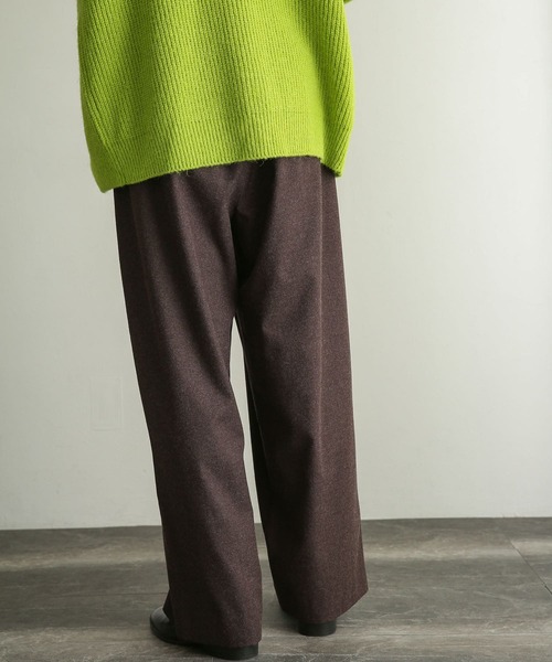 SENSE OF PLACE by URBAN RESEARCH（センスオブプレイスバイアーバンリサーチ）の「『イージーケア』ウールライクキモウボリュームワイドパンツ（スラックス・メンズ・チャコールグレー/ブラウン/ブラック・MEDIUM/LARGE）」の15枚目の写真