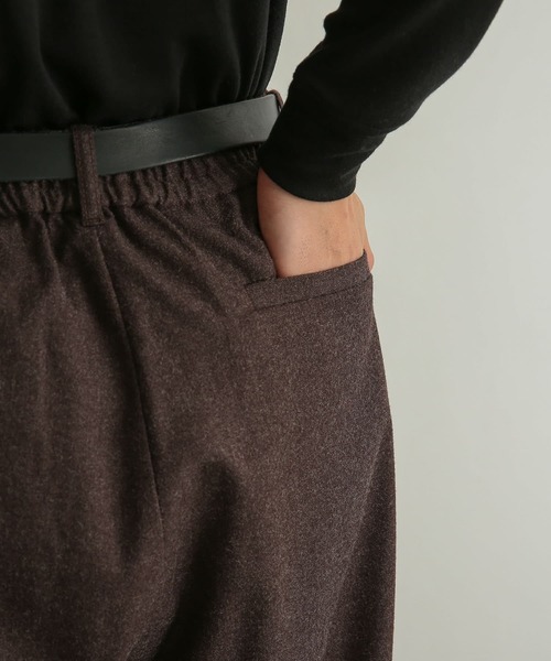 SENSE OF PLACE by URBAN RESEARCH（センスオブプレイスバイアーバンリサーチ）の「『イージーケア』ウールライクキモウボリュームワイドパンツ（スラックス・メンズ・チャコールグレー/ブラウン/ブラック・MEDIUM/LARGE）」の7枚目の写真