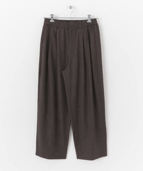 SENSE OF PLACE by URBAN RESEARCH（センスオブプレイスバイアーバンリサーチ）の「『イージーケア』ウールライクキモウボリュームワイドパンツ（スラックス・メンズ・チャコールグレー/ブラウン/ブラック・MEDIUM/LARGE）」の12枚目の写真