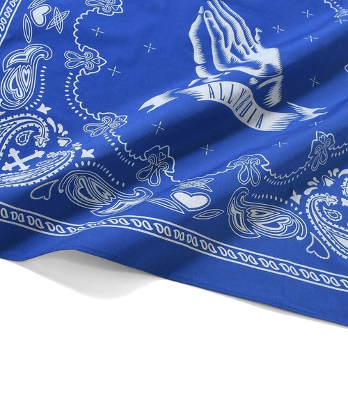Ally&Dia（アリーアンドダイア）の「アリーアンドダイア [Ally＆Dia] - プレイヤー バンダナ [PRAYER BANDANA]（バンダナ/スカーフ・メンズ・ブルー/ブラック・ONESIZE）」の8枚目の写真