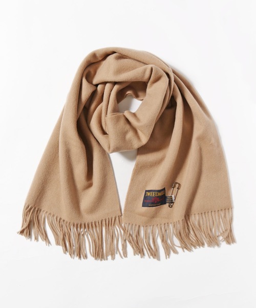 ROOPTOKYO（ループトウキョウ）の「TWEEDMILL/ツイードミル 大判ピュアウールストール マフラー（マフラー・メンズ・ライトベージュ/ダークベージュ/ブラック/ベージュ/ブラウン/イエロー・FREE）」の21枚目の写真