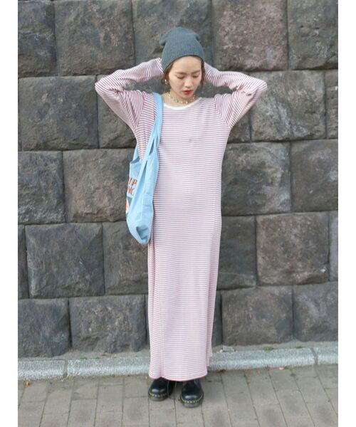 Ungrid（アングリッド）の「バックオープンフィットカットワンピース（ワンピース・レディース・ブラック/オフホワイト/レッド/ブラウン・FREE）」の8枚目の写真