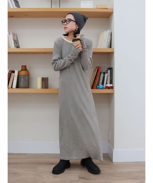 Ungrid（アングリッド）の「バックオープンフィットカットワンピース（ワンピース・レディース・ブラック/オフホワイト/レッド/ブラウン・FREE）」の13枚目の写真