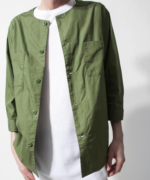 MONKEY TIME（モンキータイム）の「＜monkey time＞ ∴ BRD NO/CLR QSL SHT/シャツ◆（シャツ/ブラウス・メンズ・ブラック/オリーブ・MEDIUM/SMALL/X-LARGE/LARGE）」の2枚目の写真