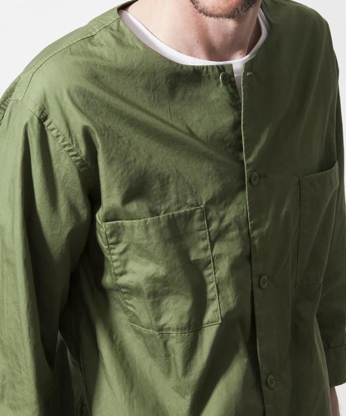 MONKEY TIME（モンキータイム）の「＜monkey time＞ ∴ BRD NO/CLR QSL SHT/シャツ◆（シャツ/ブラウス・メンズ・ブラック/オリーブ・MEDIUM/SMALL/X-LARGE/LARGE）」の4枚目の写真