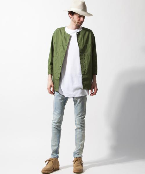 MONKEY TIME（モンキータイム）の「＜monkey time＞ ∴ BRD NO/CLR QSL SHT/シャツ◆（シャツ/ブラウス・メンズ・ブラック/オリーブ・MEDIUM/SMALL/X-LARGE/LARGE）」の13枚目の写真