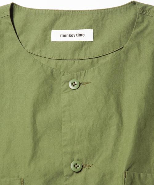 MONKEY TIME（モンキータイム）の「＜monkey time＞ ∴ BRD NO/CLR QSL SHT/シャツ◆（シャツ/ブラウス・メンズ・ブラック/オリーブ・MEDIUM/SMALL/X-LARGE/LARGE）」の16枚目の写真
