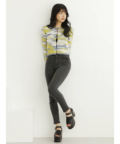 MURUA（ムルーア）の「ランダムレイヤーニットカーデトップス（カーディガン/ボレロ・レディース・イエロー/ベージュ・FREE）」の21枚目の写真