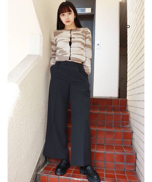 MURUA（ムルーア）の「ランダムレイヤーニットカーデトップス（カーディガン/ボレロ・レディース・イエロー/ベージュ・FREE）」の13枚目の写真