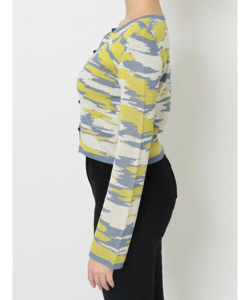 MURUA（ムルーア）の「ランダムレイヤーニットカーデトップス（カーディガン/ボレロ・レディース・イエロー/ベージュ・FREE）」の4枚目の写真