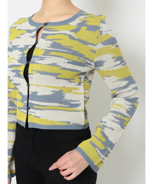 MURUA（ムルーア）の「ランダムレイヤーニットカーデトップス（カーディガン/ボレロ・レディース・イエロー/ベージュ・FREE）」の7枚目の写真