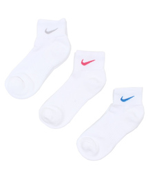 NIKE | ウィメンズ 3足セット ナイキ ソックス 3PPK WOMENS CUSHION QUARTER SOCKS SX4733(ソックス/靴下)