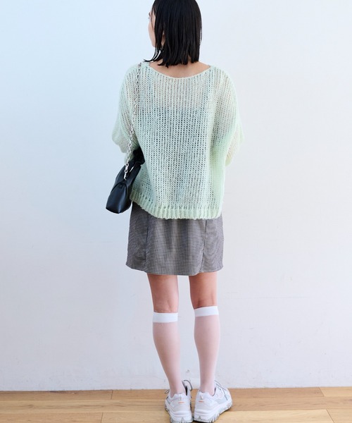 FREE'S MART(フリーズマート)の「◆モヘヤライクショート丈ニット(ニット/セーター・レディース・ブラック/ホワイト/グリーン・FREE)」の17枚目の写真