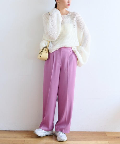 FREE'S MART(フリーズマート)の「◆モヘヤライクショート丈ニット(ニット/セーター・レディース・ブラック/ホワイト/グリーン・FREE)」の22枚目の写真